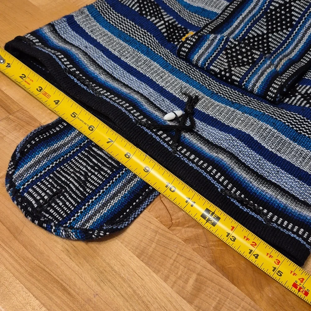 Pinzon Blue Canvas Drawstring Backpack - Picture 10 of 10